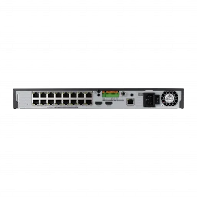 Hanwha - QRN-1630S-8TB  - 16CH NVR 8TB with 16 PoE Ports (POE Budget 130W) with 8MP Camera Support