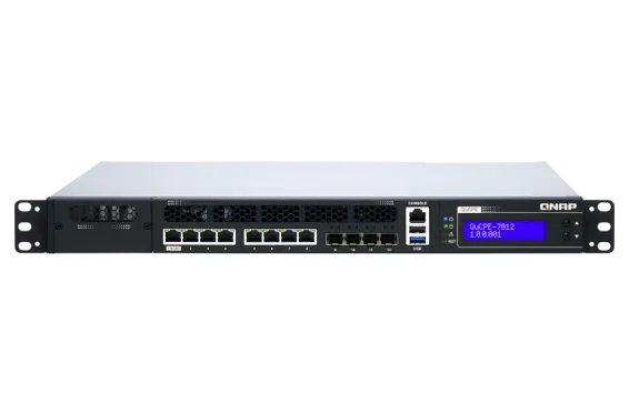 QNAP - QuCPE-7012-D2146NT-32G-US - Rackmount uCPE QuCPE-7012-D2146IT Intel Xeon D-2146IT 8C/16T 2.3 GHz, up to 3GHz, 32GB DDR4 ECC RAM, 4