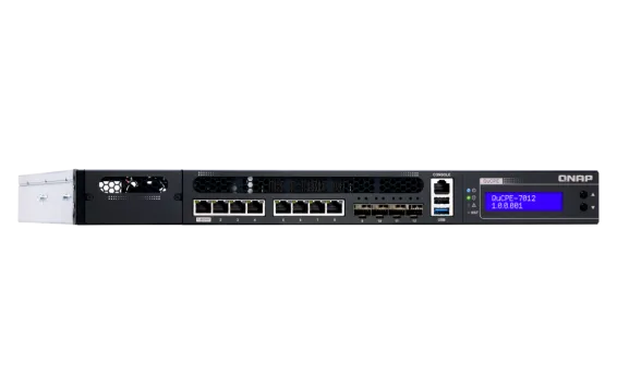 QNAP - QuCPE-7012-D2146NT-32G-US - Rackmount uCPE QuCPE-7012-D2146IT Intel Xeon D-2146IT 8C/16T 2.3 GHz, up to 3GHz, 32GB DDR4 ECC RAM, 4