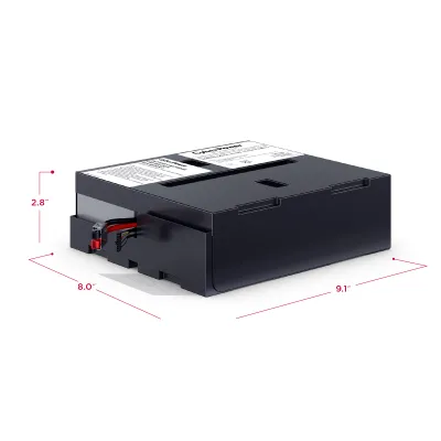 CYBERPOWER - RB1250X4 - CyberPower RB1250X4 UPS Replacement Battery, 4 x 12V/5Ah, 18-month Warranty