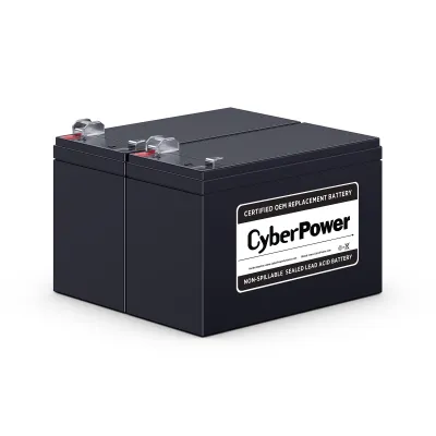 CYBERPOWER - RB1290X2 - CYBERPOWER RB1290X2 UPS REPLACEMENT BATTERY, 2 X 12V/9AH, 18-MONTH WARRANTY