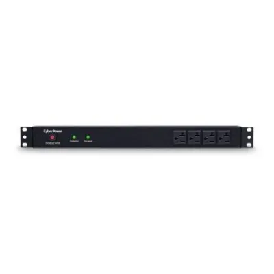 CYBERPOWER - RKBS20ST4F8R - 1800 J, 120 V, NEMA L5-20P twist lock plug, 12 NEMA 5-20R (4 front, 8 rear), 15 ft cord, Limited lifetime warranty