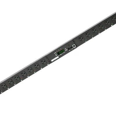 Minuteman - RPM158N1LCD-IEC - EV6 & LCD Series 8 & 24-Port Ip-Addressable 12-amp max load, 15-amp breaker, 8-outlet, 1U/0U mounting RPM, (8) NEMA 5-15/20 receptacles, 10-ft power cord with IEC320 C20 plug RPM