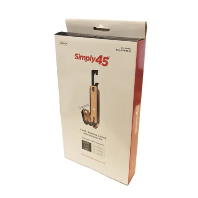GoSimplyConnect - S45-JHW21-10 - Batwing J Hooks, Size 1-5/16" with Retainer Pin - 10 pc/Inner Box