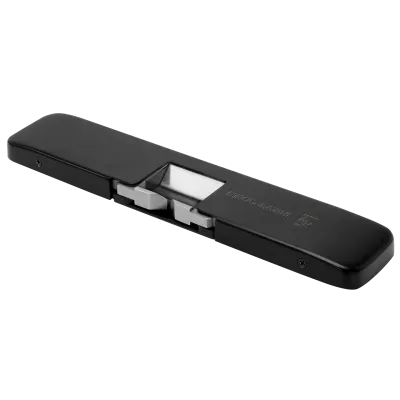 SECO-LARM - SD-998C-BD3A - Black Surface-mount Electric Rim Strike, 12/24VDC operation, 1,500-lb jaw strength, 1/2” (19mm) thick metal housing, accommodates up to 3/4” Pullman latch, dynamic strength 70ft-lb, static strength - 1,500lbs, field-program