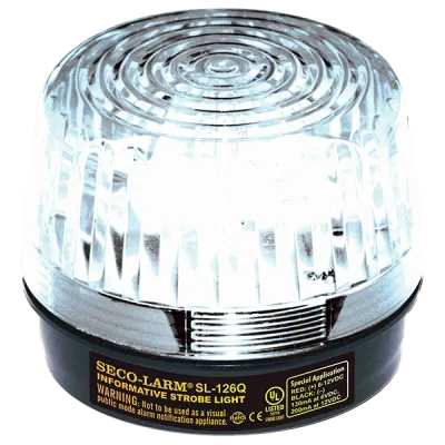 SECO-LARM - SL-126-A24Q/C - Strobe Light, 6~24VDC, Clear