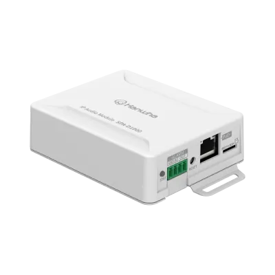 Hanwha - SPA-D1000 - IP Audio Module, Scheduler, Background Music, Text To Speech, 10W / 8 Ohm Analog Speaker Output, 1GB Internal Storage, Single Micro SD slot (Up to 32GB), Built in Relay, SUNAPI, Onvif, SIP, P2P-SIP, PoE, PoE+