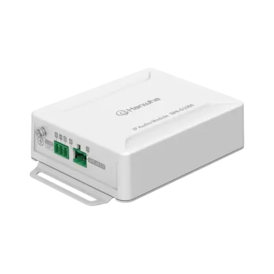 Hanwha - SPA-D1000 - IP Audio Module, Scheduler, Background Music, Text To Speech, 10W / 8 Ohm Analog Speaker Output, 1GB Internal Storage, Single Micro SD slot (Up to 32GB), Built in Relay, SUNAPI, Onvif, SIP, P2P-SIP, PoE, PoE+