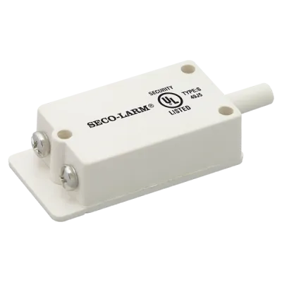 SECO-LARM - SS-072Q - N.C. Tamper Switch. Plunger-type, SPST, screw terminals. For panel/bell/siren boxes. UL listed. White. Sold in multiples of 10 (price is for 1 pc).