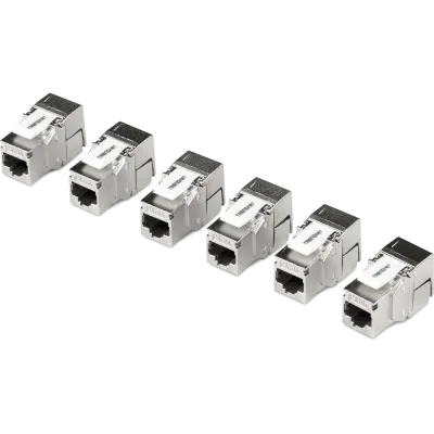 TRENDNET - TC-K06C6A - 6 Pack Cat6a RJ-45 Shielded Keystone Jack