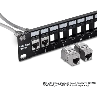 TRENDNET - TC-KC06C6A - Cat6A RJ-45 Keystone Inline
