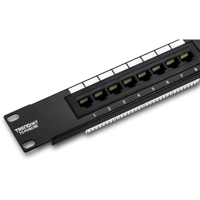 TRENDNET - TC-P08C5E - 8-Port Cat. 5e Unshielded Patch Panel (10" wide)