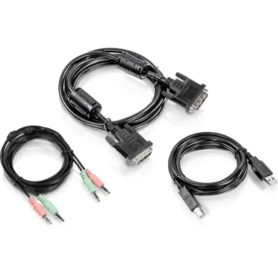 TRENDNET - TK-CD10 - 10 ft. DVI-I, USB,and Audio KVM Cable Kit