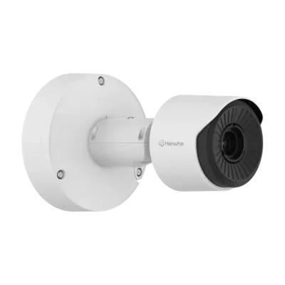 Hanwha - TNO-C3022TRA - Wisenet T network AI Radiometric compact bullet camera (uncooled), 384 x 288 @ 8fps, ＜30mK (NETD), 6.6mm fixed focal lens (HFoV: 60.0°), Triple triple codec H.265/H.264/MJPEG with Wisestream II and WiseStream III (based on AI 