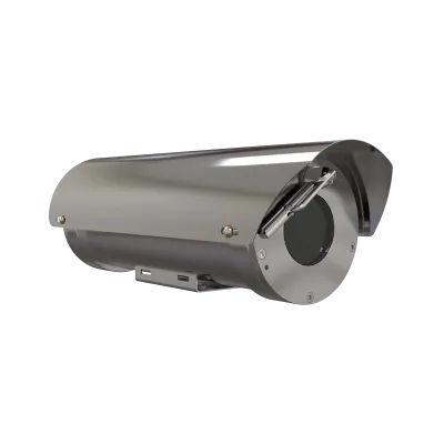 Hanwha - TNO-X6320E2F2T1-Z - Explosion proof housing using the XNZ-6320A 110VAC Only, Single Mode Fiber (No Wiper), cLCus C1/D1 certification, -40°C ~ +60°C (-40°F ~ +140°F), IP66/IP67,IP68, "-Z" for cLCus C1/D1