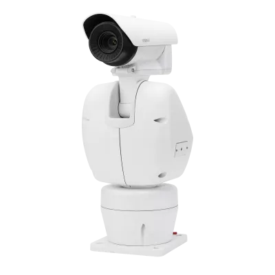 Hanwha - TNU-4051T - Wisenet T network outdoor thermal positioning camera (uncooled), 640x480 @ 30fps, 35mm fixed focal lens (17.2°), pan: 360° endless, Tilt: -90°~ 40°, triple codec H.265/H.264/MJPEG with Wisestream II, built-in SD card slot (1x256G