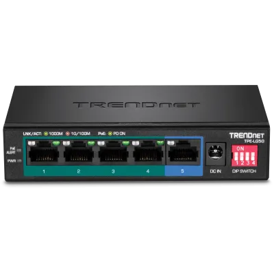 TRENDNET - TPE-LG50 - 5-Port Gigabit Long Range PoE+ Switch