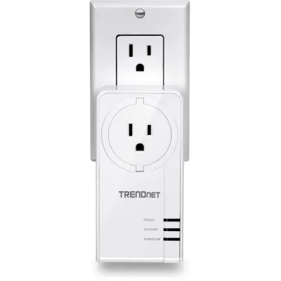 TRENDNET - TPL-423E - Powerline 1300 AV2 Adapter with Built-in Outlet