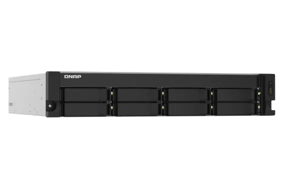 QNAP - TS-832PXU-RP-4G-US - QNAP 2U 8-Bay ARM-based 2.5G &10G NAS, Quad Core 1.7GHz, 4GB DDR3 RAM, 2 x 10GbE SFP+, 2 x 2.5GbE, Redundant Power Supply