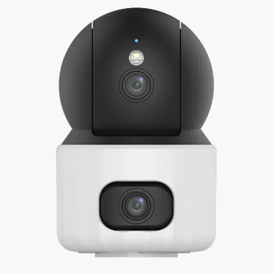UNV - Uho-S3S-M55F36D - 3MP dual lens indoor Wi-Fi PT camera, 2.8mm+6.0mm fixed lens, 10m IR, 10m WL, Mic&speaker, SD card slot, human/vehicle/pet/crying detection