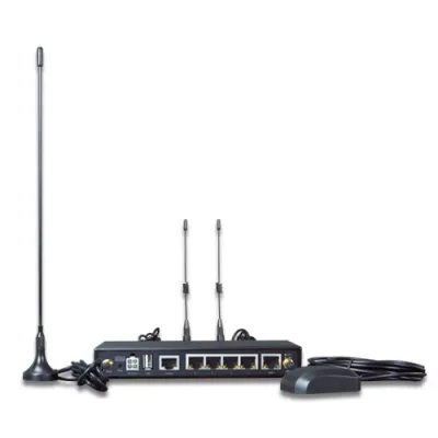 Planet - VCG-1500WG-LTE-US - Vehicle 4G LTE Cellular Wireless Gateway with 5-Port 10/100TX (1-SIM Card Slot, 802.11n, GPS, -25~65 degrees C)