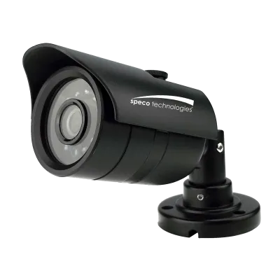 SPECO - VL62T - 2MP HD-TVI Day/Night Camera w/12 IR LEDs, 3.6mm Lens, Black Housing