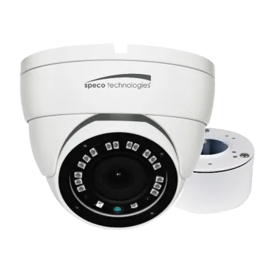SPECO - VLDT4W - 2MP HD-TVI Eyeball Camera, 3.6mm Lens, Included Junc Box, White Housing