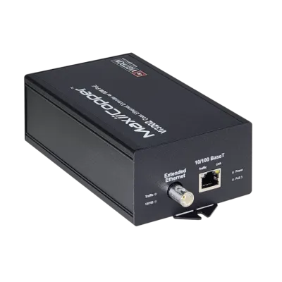 Vigitron - Vi3202 - 1-Port MaxiiPower Ethernet Extender over Coax, af/at 60W PSE, powered by 24VDC/AC