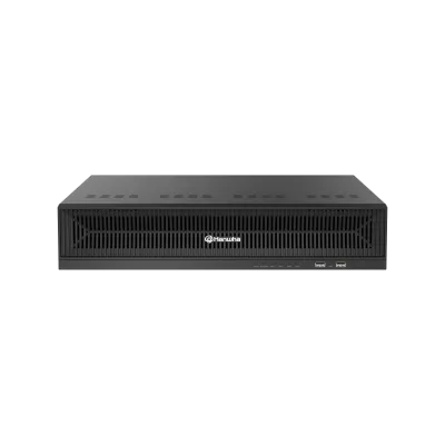 Hanwha - WRN-1632-24TB - 2U WAVE NVR (Intel based) with 4 Professional licenses, 24TB RAW, supports: 32 channels, Wisenet WAVE pre-installed, H.264/H.265/MJPEG, 4 fixed internal SATA HDDs (10TB max per HDD), Wisestream technology, HDMI/DP output, Dua
