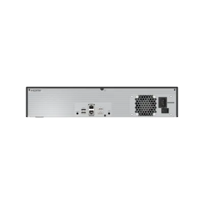 Hanwha - WRN-1632-30TB - 2U WAVE NVR (Intel based) with 4 Professional licenses, 30TB RAW, supports: 32 channels, Wisenet WAVE pre-installed, H.264/H.265/MJPEG, 4 fixed internal SATA HDDs (10TB max per HDD), Wisestream technology, HDMI/DP output, Dua