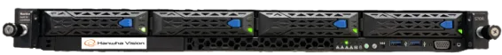 Hanwha - WRR-P-E201W-48TB - 1U Wisenet WAVE Network Video Recorder with 4 Professional licenses, Wisenet WAVE pre-installed, 48TB raw (32TB usable after disk formatting & RAID 5 configuration), 470 Mbps recording B/W, 4 HDD Bay (3.5"), Intel Xeon E23