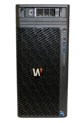 Hanwha - WRT-P-5204L-4TB - Mini-tower form factor Wisenet WAVE Network Video Recorder with 4 Professional licenses, Wisenet WAVE pre-installed, 4TB raw, 470 Mbps recording B/W, (1) 3.5" HDD, (14th Gen) Intel Core i5, 16GB RAM, 256 GB SSD OS Drive, Ub