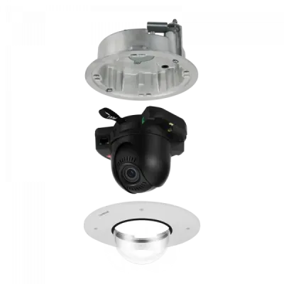 Hanwha - XND-8082RF - Wisenet 7 X-plus series network IR flush mount camera (plenum), 6MP @ 30fps, motorized vari-focal lens 3x (2.8~8.4mm), triple codec H.265/H.264/MJPEG with WiseStreamII technology, Extreme WDR, USB and CVBS port for easy installa