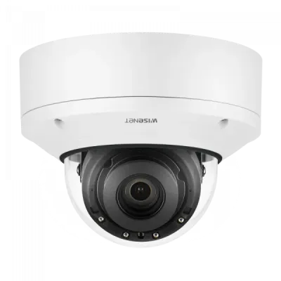 Hanwha - XND-9082RV - Wisenet 7 X-plus series network IR vandal indoor camera, 4K (8MP Max) @ 30fps, motorized vari-focal lens 3x (2.8~8.4mm), triple codec H.265/H.264/MJPEG with WiseStreamII technology, Extreme WDR, USB and CVBS port for easy instal