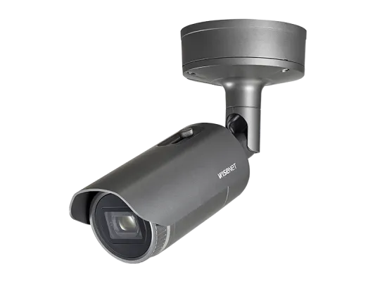 Hanwha - XNO-6120R - Wisenet X powered by Wisenet 5 network IR outdoor bullet camera, 2MP, Full HD(1080p) @60fps, 12X optical zoom lens (5.2mm ~62.4mm) (54.58º ~ 5.30º), triple codec H.265/H.264/MJPEG with WiseStream II technology, 150dB WDR, USB por