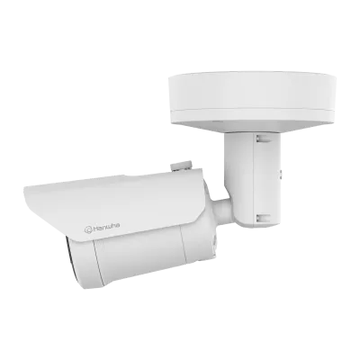 Hanwha - XNO-A8084R - 5MP Outdoor Network AI IR Vandal Bullet Camera, 3.3-9.3mm 