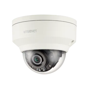 Hanwha - XNV-8030R - Wisenet X powered by Wisenet 5 network IR outdoor vandal dome camera, 5MP @30fps, 4.6mm fixed focal lens (77.9°), triple codec H.265/H.264/MJPEG with WiseStream II technology, 120dB WDR, USB port for easy installation, advanced v