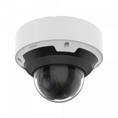 Hanwha - XNV-8083RZ - Powered by WN7, X-Plus series, Outdoor Network AI IR Vandal Dome Camera, 6MP resolution @ 30FPS, 4.4~9.3mm (4.3x) (113°~47°) motorized varifocal lens, Remote lens adjustment (PTRZ), Triple codec (H.265/H.264/MJPEG), IR Viewable 