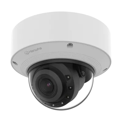 Hanwha - XNV-A9084R - 8MP AI IR Vandal Dome Camera with 4.4–9.3mm Lens