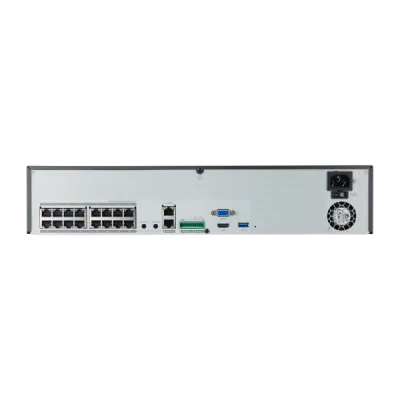 Hanwha - XRN-1620SB1-12TB -  16 Channels 8K Network Video Record with 16 PoE/PoE+ Ports, 12TB RAW