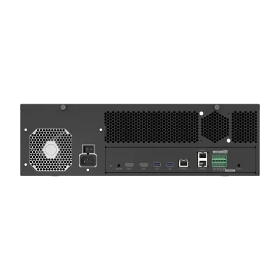 Hanwha - XRN-3220B4-56TB - 8K NVR (Intel based), 32Ch, 56TB RAW, 16 SATA HDD bays (up to 10TB per HDD), H.265/H.264/MJPEG, SUNAPI, ONVIF, ARB (Automatic Recovery Backup) & Failover (N+1), Up To 520 Mbps Recording / Up To 200 Mbps Playback, Dual Strea