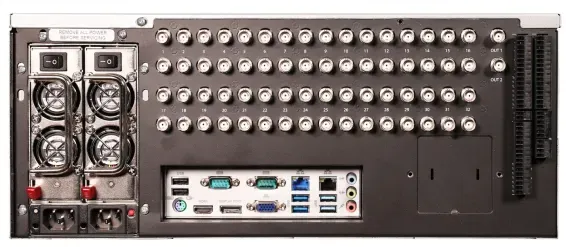 ExacqVision - 6408-360T-R4ZL-E - 324TB Z-Series Rackmount 4U Recorder with 8 IP Licenses 64 Channel Analog Inputs Ubuntu Linux 22.04 on SSD Exacqvision Enterprise Client