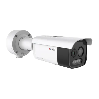 ACTi - A377 - 5MP Deep Learning AI f3.6mm Thermal Bullet with IR LED 30m, White LED 30m, Smart Dual Light, WDR 120dB
