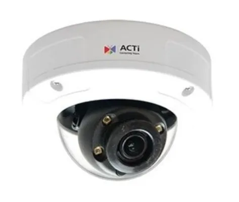 ACTi -A94-B - 5 Megapixel Outdoor IR Network Mini Dome Camera, Installation Cable at Back, 2.8mm Lens