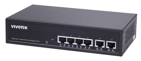 Vivotek - AW-GEL-065A-060 - Unmngd 24-Port 802.3at POE 10/100Mbps Sw 2-Port Uplink