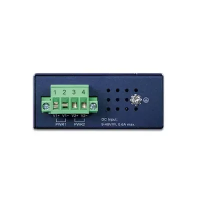 Planet - IECC-210R -  Industrial 1-Port 100TX + 1-Port 100FX SFP EtherCAT Media Converter RJ45 Out, SFP In, -40~75 degrees C