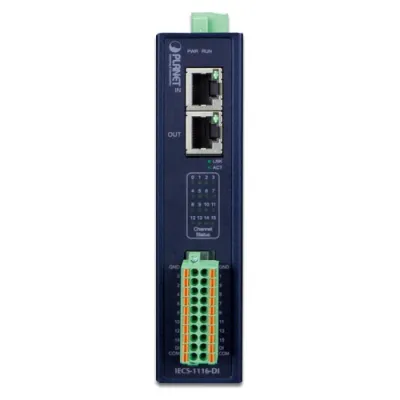 Planet - IECS-1116-DI - Industrial EtherCAT Slave I/O Module with Isolated 16-ch Digital Input (-40 to 75 C)