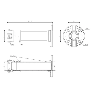 Speco - CLTP1 - PTZ Ceiling Mount
