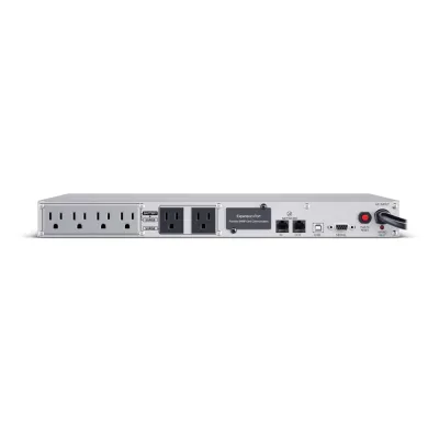 CYBERPOWER - CP1500PFCRM1U - 1500VA/900W 1U Rackmount UPS, 6 NEMA 5-15R Outlets, NEMA 5-15P Plug, 10 Ft. Cord, LCD, AVR, Sinewave, Relay, SNMP, PowerPanel Business Software, 3 Year Warranty