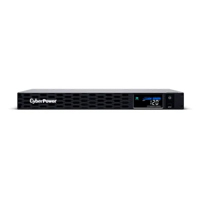CYBERPOWER - CP1500PFCRM1U - 1500VA/900W 1U Rackmount UPS, 6 NEMA 5-15R Outlets, NEMA 5-15P Plug, 10 Ft. Cord, LCD, AVR, Sinewave, Relay, SNMP, PowerPanel Business Software, 3 Year Warranty